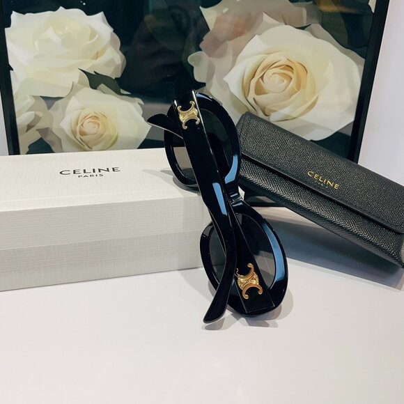 Celine Triomphe 01 Oval Sunglasses - Picture 5 of 6